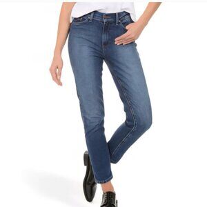 Mott & Bow Ridge Tapered MOM Jeans High Waisted Dark Wash  32 x 28